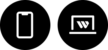 Mobile and web platforms icon