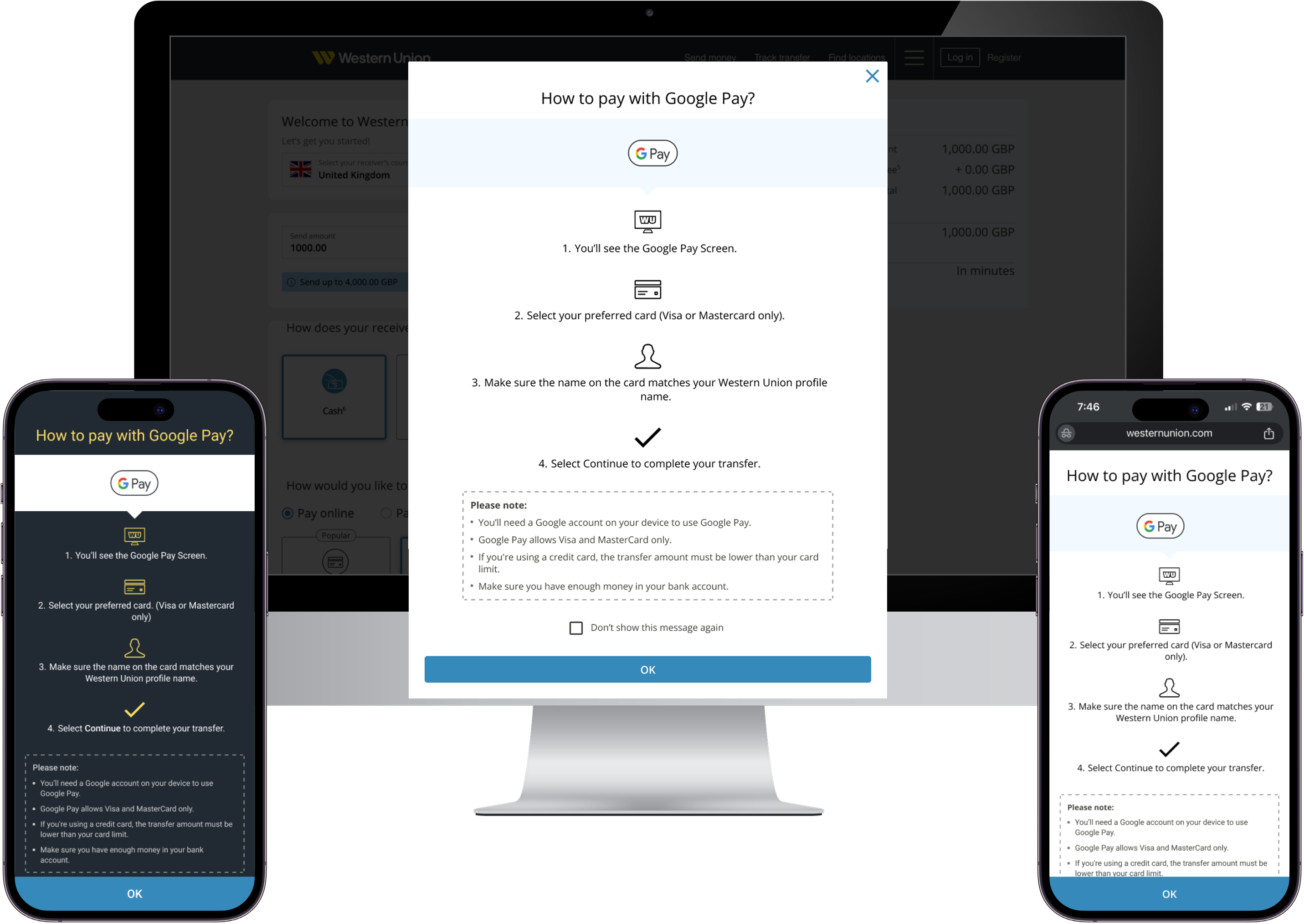 Final design solution across web and mobile, with link to the final Figma design